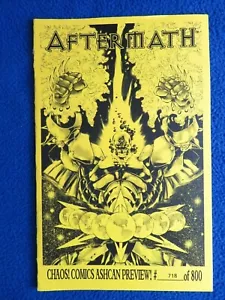 AFTERMATH YELLOW ASHCAN PREVIEW LIMITED 718/800 CHAOS COMICS - Picture 1 of 2