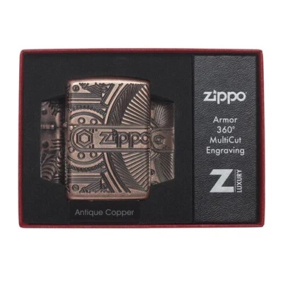 ZIPPO Armor Case Copper Gear Steampunk Kupfer Feuerzeug neu in Box - 60003424 - Bild 1 von 4