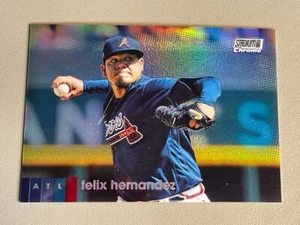 Felix Hernandez 2020 Topps Stadium Club Chrome REFRACTOR SP Atlanta Braves #274 - Picture 1 of 2