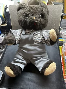 VTG RARE Eden Plush Dressed Stuffed Large Teddy Bear,17" Tall, Weighs 1LB, 3 OZ - Picture 1 of 13