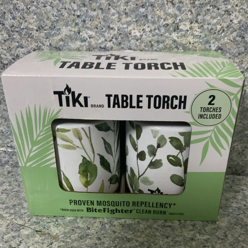 ️Tiki Brand Table Torch 2 Pack Greenery Table Torches