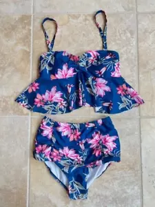 Costume da bagno due pezzi SHEIN taglia 1XL tankini floreale - Foto 1 di 8