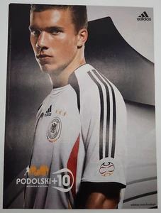 20. Adidas DFB Fussball / Lukas Podolski Werbung Werbeanzeige Reklame 2005 - Bild 1 von 1