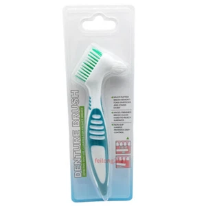 4Pcs Denture Cleaning Brush Multi-Layered Bristles False Teeth Ergonomic Rubber - Picture 1 of 10