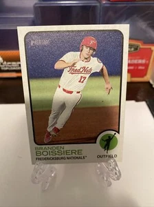 Branden Boissiere 2022 Topps Heritage Minor League Flip Stock SSP /25 Nationals - Picture 1 of 3