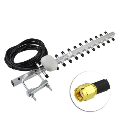 2.4GHz 16dBi Outdoor Directional Yagi Antenna RP-SMA 5m for WiFi Range Extender - Image 1 of 4