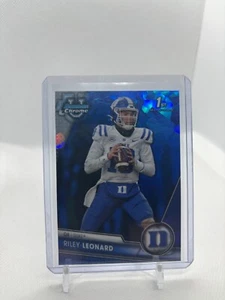 2023 Bowman University Chrome Sapphire Edition Riley Leonard 1st RC Color Match - Picture 1 of 2