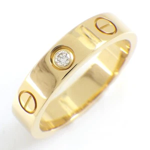 Cartier Ring Love kleines Modell B4056100 1 Punkt Diamant 750 Gelbgold #48 US4,5 - Bild 1 von 5