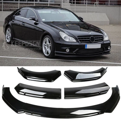 For Mercedes Benz CLS W219 C219 AMG Front Bumper Lip Splitter Spoiler Body Kit - Image 1 of 4
