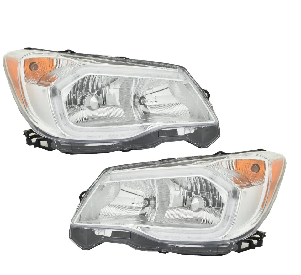FIT SUBARU FORESTER 2014-2016 2.5L FAROS OCULTOS FAROS PAR DE LÁMPARAS Foto 1 de 1
