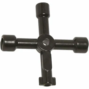 CHIAVE DI SERVIZIO 4 VIE PER CONTATORE ELETTRICO GAS ARMADI SPURGO RADIATORI NUOVA - Foto 1 di 7