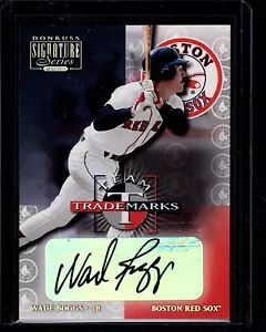 2001 DONRUSS SIG SER TEAM TRADEMARKS WADE BOGGS RED SOX AUTO SERIAL #ed 57/89 - Picture 1 of 1