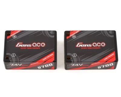 Gens Ace 2S LiPo Battery Saddle Pack 60C (7.4V/5700mAh) [GEA57002S60D4] - Image 1 of 3