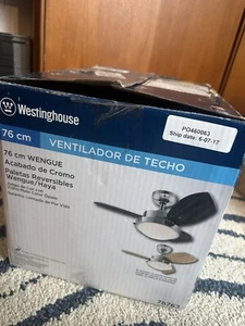 Westinghouse Wengue 30-Inch Indoor Ceiling Fan with Dimmable LED Light Fixture - Picture 1 of 2