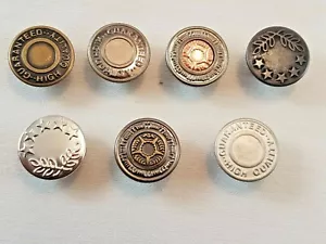 10 x 17 mm Hammer auf Denim Jeans Knöpfe Messingbasis Metall Tack Legierung Nieten - Bild 1 von 12