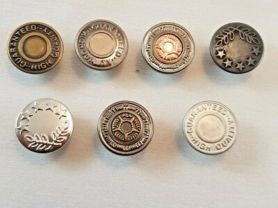 10 X 17mm Hammer On Denim Jeans Buttons Brass Based Gunmetal Tack Alloy Studs  - Image 1 of 3
