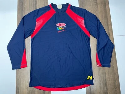 Camisa De Colección Chase Authentics Jeff Gordon 24 MED Manga Larga Nascar Jersey Azul Foto 1 de 4