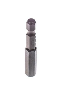 Vástago de acero hexagonal/ Allen broca de inserción 1/4" hexagonal de largo alcance S2 50 mm de largo - Imagen 1 de 3