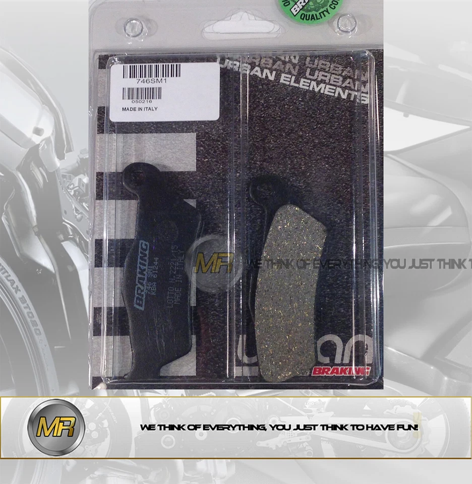 POUR HUSQVARNA FE 350 DE 2014 À 2016 PLAQUETTES DE FREIN AVANT BRAKING SEMI-META Foto 1 de 1