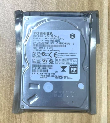 Toshiba MQ01ABD032  AAT AA10/AX0A3M 320GB 2.5" SATA HDD - Image 1 of 4