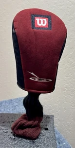 Wilson Deep Red 5W Woods Head Cover W/ Tag Good Condition Vintage Cheap - Picture 1 of 9