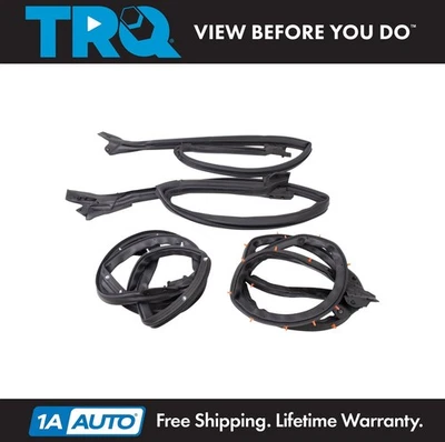 TRQ Door Weatherstrip Seal Kit Fits 1994-2004 Ford Mustang - Image 1 of 4