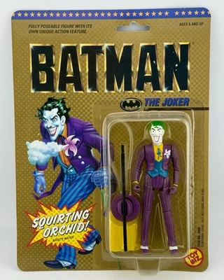 1989 Toy Biz Batman The Joker Figure – Double Curl Variant – Squirting Orchid - Image 1 of 4