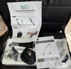 NEW EleTab ELTGM10-1 Counterbalance Monitor Arm Monitor Desk Mount - Photo 1/2