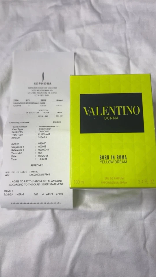 Uomo Born In Roma Yellow Dream de Valentino para hombre - 3,4 OZ eau de parfum spray Foto 1 de 1