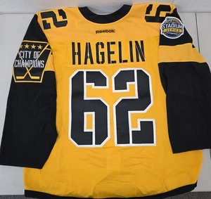 Penguins Carl Hagelin Warm Up USED 2017 Stadium Series JERSEY 2-25-17 vs Flyers - Bild 1 von 9