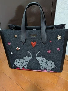 KATE SPADE NEW YORK TOTE BAG MANHATTAN ELLY EMBELLED LARGE schwarz unbenutzt - Bild 1 von 8