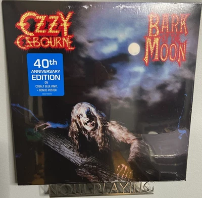 Ozzy Osbourne Bark At The Moon 40th Translucent Blue Vinyl LP New Sealed - Image 1 of 2