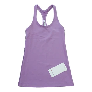 New Lululemon Size 6 Cool Racerback Tank Top Everlux JUBI Purple Hip Length - Picture 1 of 5