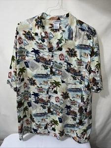 Disney World Parks Exclusive Hawaiihemd 2Goofy 1Mouse Hemd 2XL - Bild 1 von 15