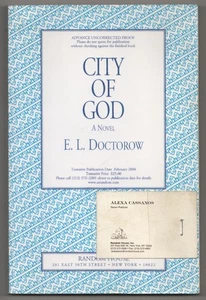 E L DOCTOROW / CITY OF GOD 1st Edition 2000 #190797 - Picture 1 of 1