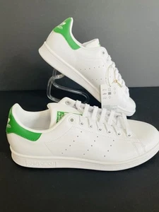 New Stan Smith Adidas White Green New W/tag & Box Women Sz 10 Men’s Sz 8.5 - Picture 1 of 10