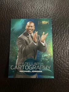 2024 Skybox Metal Universe Champions Stellar Cartography Michael Jordan Aqua - Picture 1 of 3