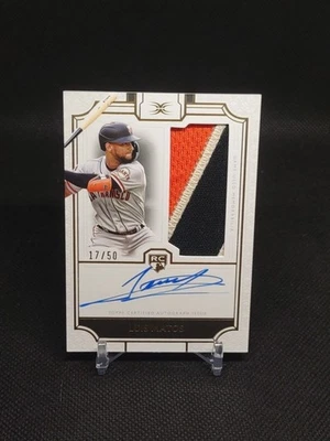 2024 Topps Definitive Luis Matos RC Rookie Jumbo Patch Auto Relic 34/50 #433S - Image 1 of 2