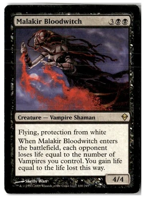 MTG Malakir Bloodwitch - Zendikar Heavily Played English - Image 1 of 2
