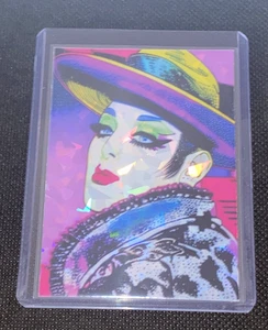 Boy George Custom Holographic Pop Art Foil Trading Card - Picture 1 of 4