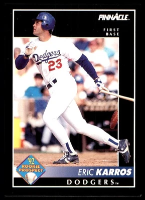 Eric Karros 1992 Pinnacle #256 Dodgers MLB LEER ENVÍO GRATUITO AutographDen Foto 1 de 2