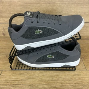 Scarpe Lacoste taglia UK 7 Deviation II scarpe da ginnastica pizzo grigio nabuk eleganti coccodrillo - Foto 1 di 11