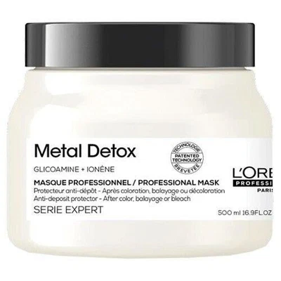 L'OREAL Metal Detox Masque Anti-Deposit Protector After Color 500ml / 16.9oz - Image 1 of 2