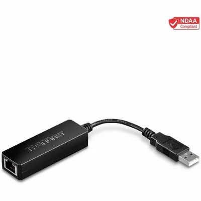 TRENDnet USB 2.0 to Fast Ethernet Adapter, Supports Windows And Mac OS, ASIX AX8 - Image 1 of 4