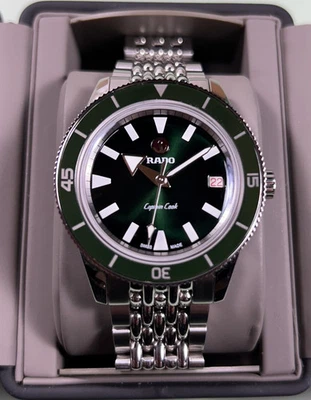 Rado Captain Cook Automatic 37mm Green Dial Stainless Steel Watch - Image 1 of 4