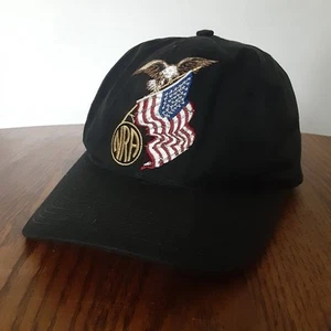 Vintage NRA Millennium Member Snapback Hat, Black Cap, Eagle & Flag, MADE IN USA - Picture 1 of 7