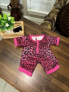 Completo Pigiama Pigiama Build a Bear Workshop Rosa Stampa Leopardata 2014 BABW - Foto 1 di 5