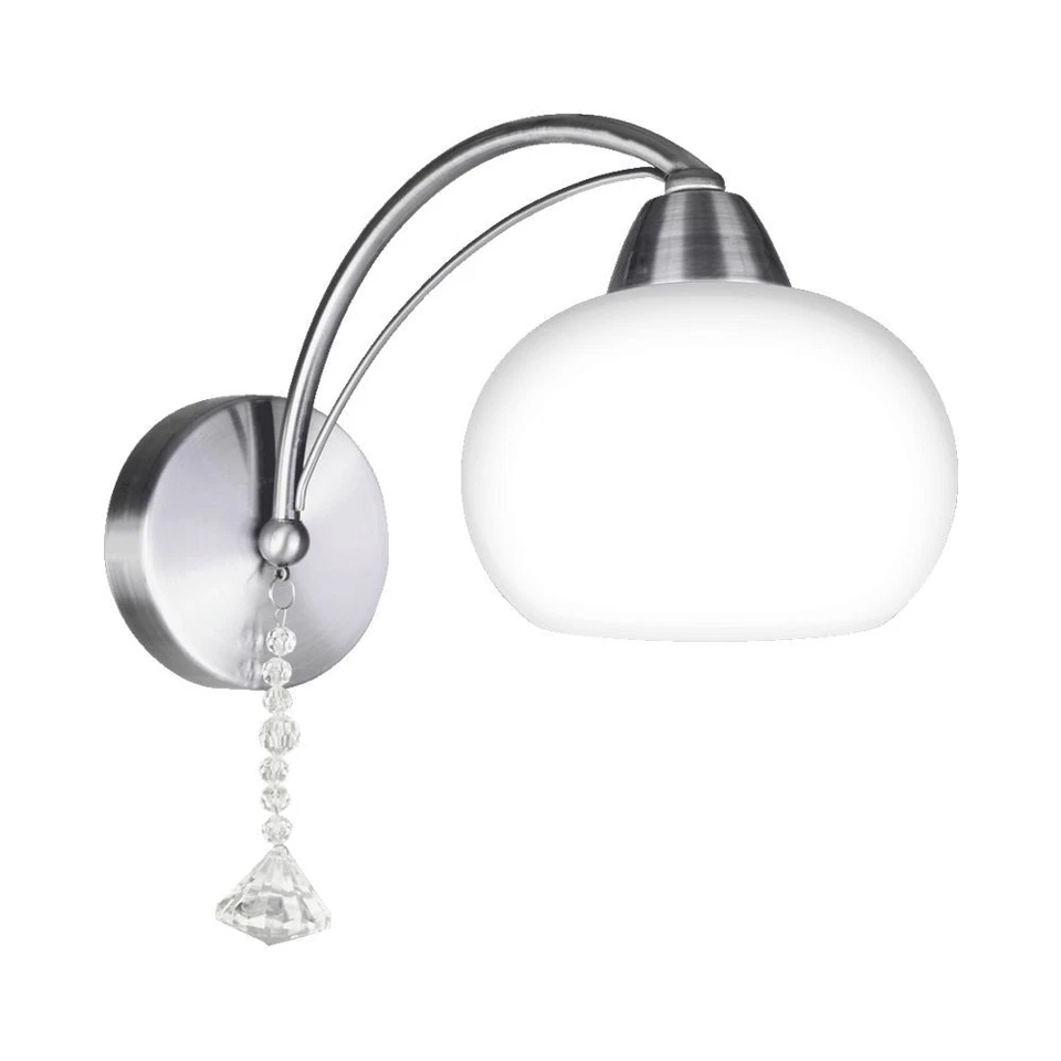 Weiß Chrom Klassisch Wandleuchte Leuchter Flurlampe 1x60W/E27 25x29 [cm] - Bild 1 von 1
