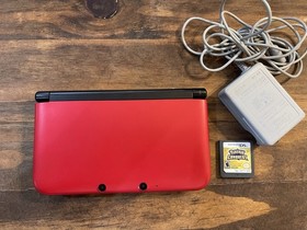 Nintendo 3DS XL Portable Gaming Console - Red and Black w/ Pokemon Conquest Game