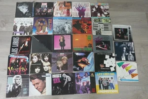 28 x 1980's Records 45 Rpm w/ Picture Sleeves Mixed Lot Rock Pop - Picture 1 of 5